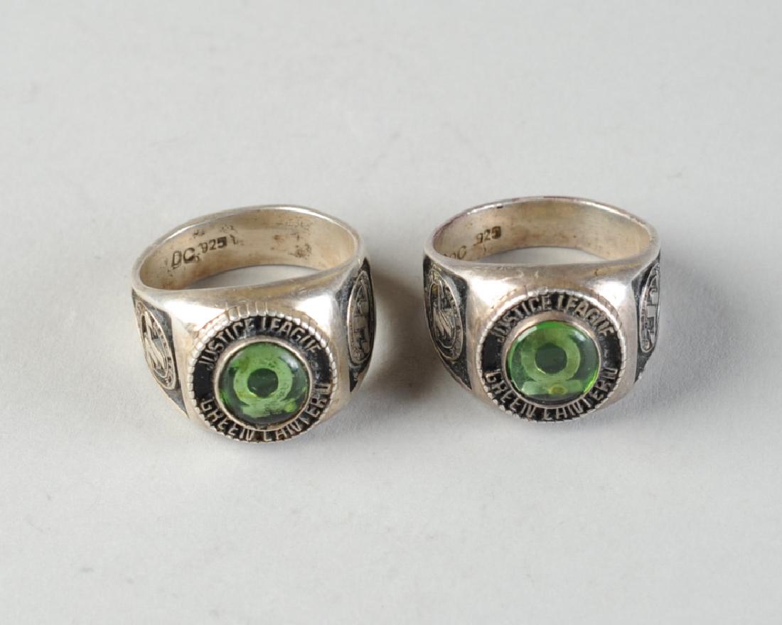 Two Size 13 Men's Sterling Comic Book Rings (1 of 2)