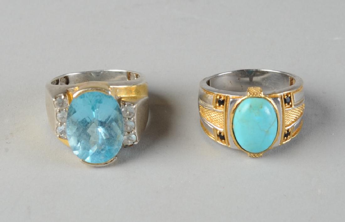 Two Sterling Silver Men's Ring (1 of 2)