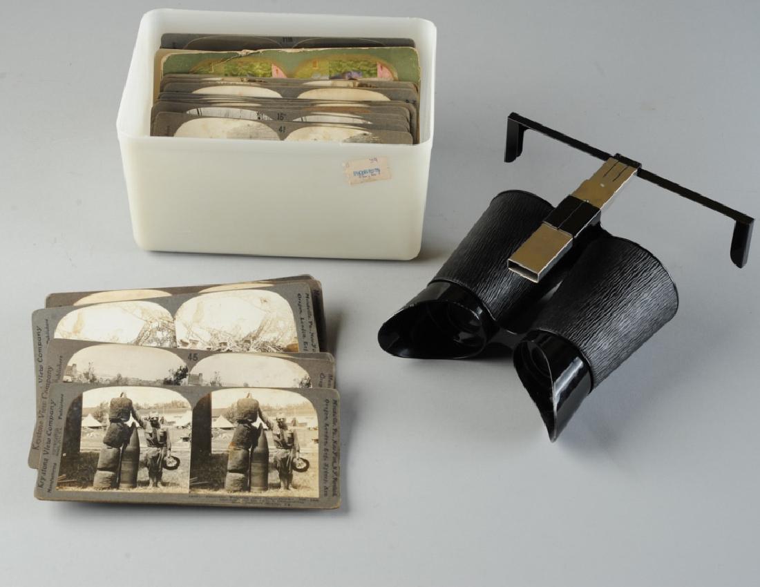 Lot WW1 Keystone Stereoscope Cards & Viewer (1 of 3)