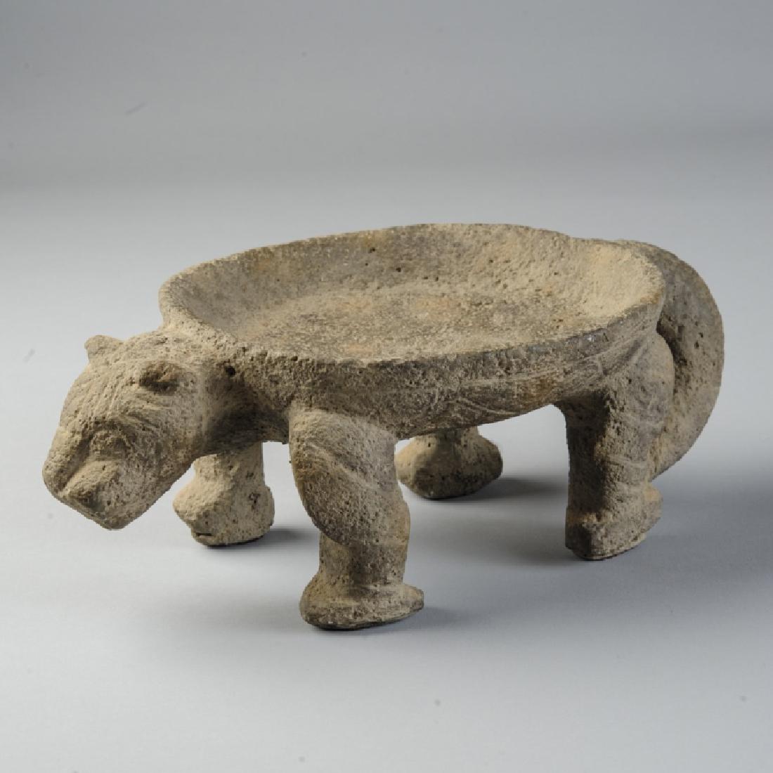 Costa Rican Stone Jaguar Metate (1 of 5)