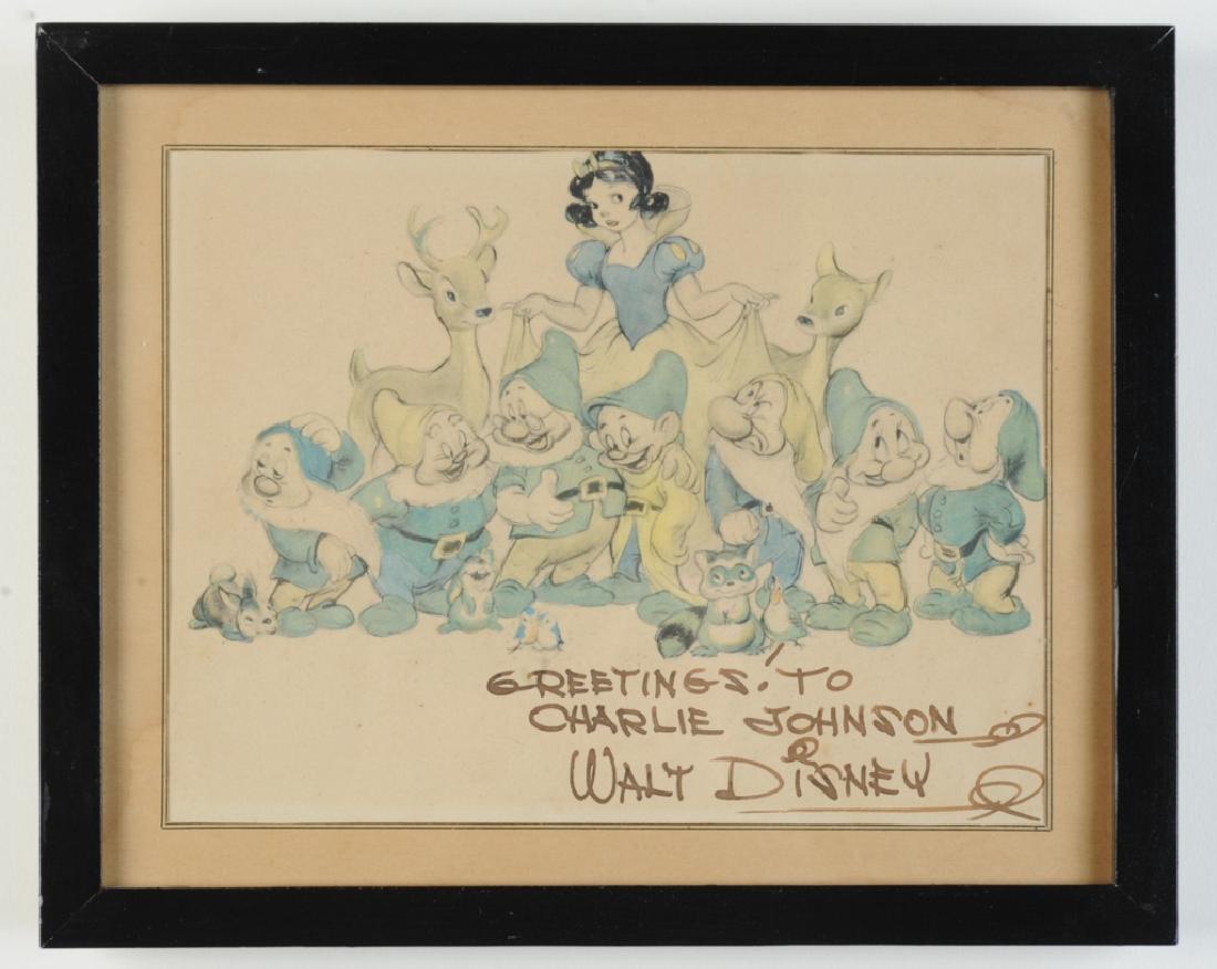 1937 Walt Disney Snow White Signed Promo Litho (1 of 2)