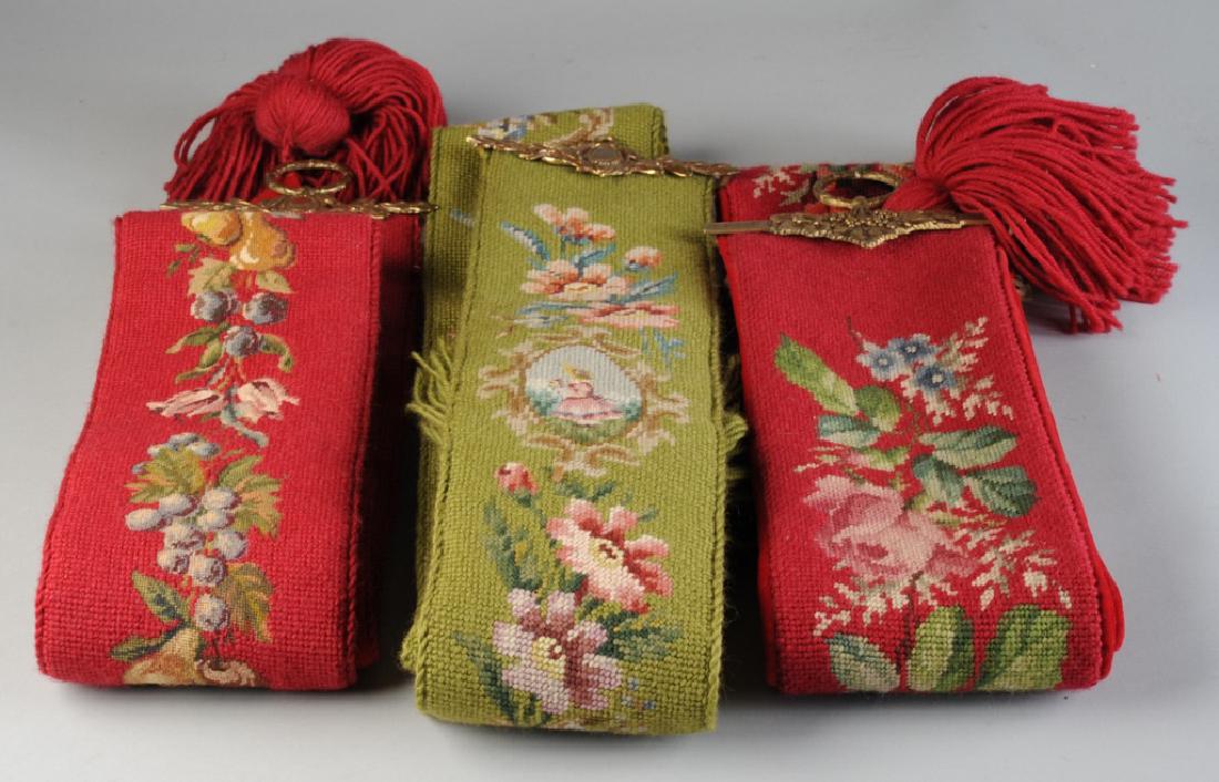 Three Needlepoint Bell Pulls (1 of 4)
