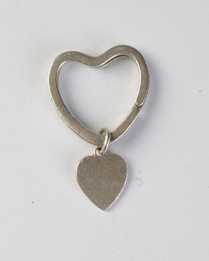 Tiffany & Co. Sterling Heart Key Ring: Marked Tiffany & Co. 925. Total weight: approx. 0.22 ozt.