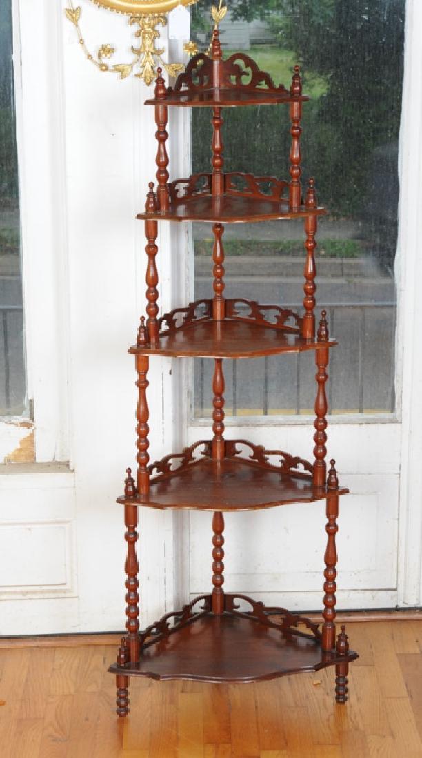 Victorian Style Corner Etagere (1 of 2)