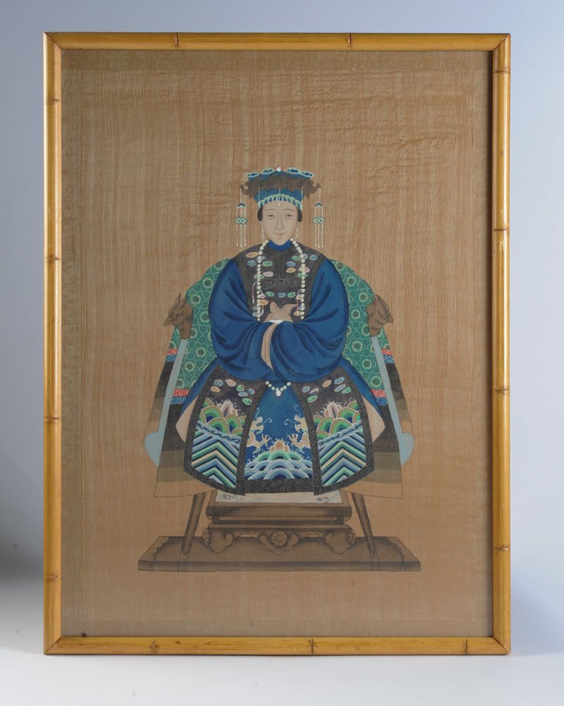 Pair Chinese Ancestor Portraits (1 of 4)