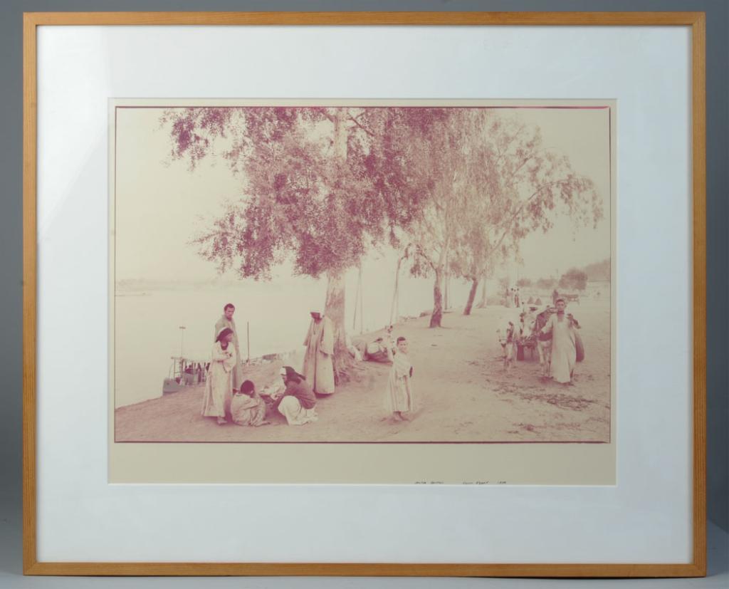 Mitch Epstein (b. 1952) Signed Photograph Egypt: Luxor, Egypt, signed and dated 1982 lower right. Matted and framed. Visible image: approx. 19 3/4" x 14 3/4". Frame: approx. 26 1/2" x 21 3/4".