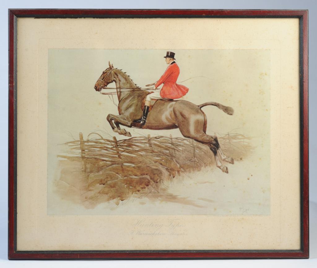 After Cecil Aldin, 4 Offset Hunt Scene Prints (1 of 5)