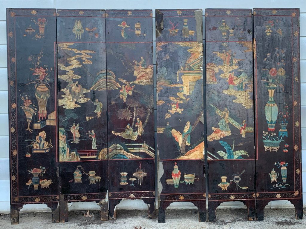 Antique Chinese Coromandel Screen (1 of 19)