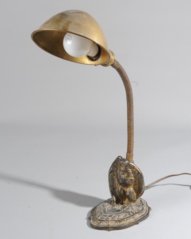 Vintage Goose Neck Eagle Lamp (1 of 2)