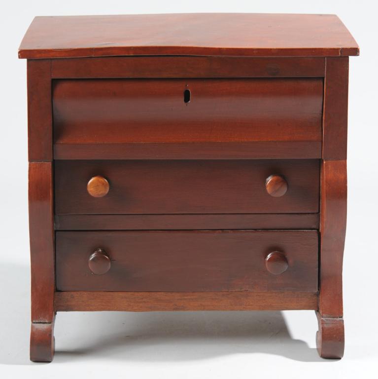 Miniature Empire Style Chest of Drawers (1 of 3)
