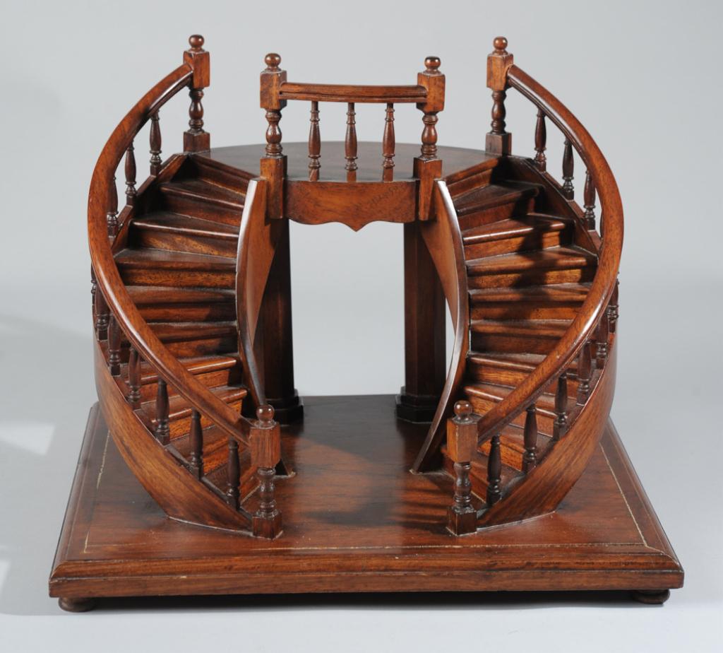 Miniature Wooden Double Staircase (1 of 3)
