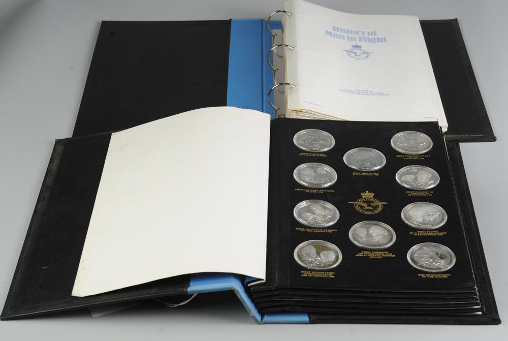 50 Silver Medals "History of Man in Flight" (1 of 8)