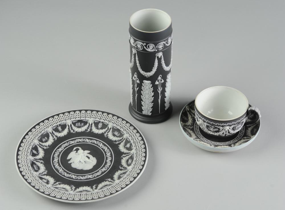 Wedgwood Black Jasperware Grouping (1 of 4)