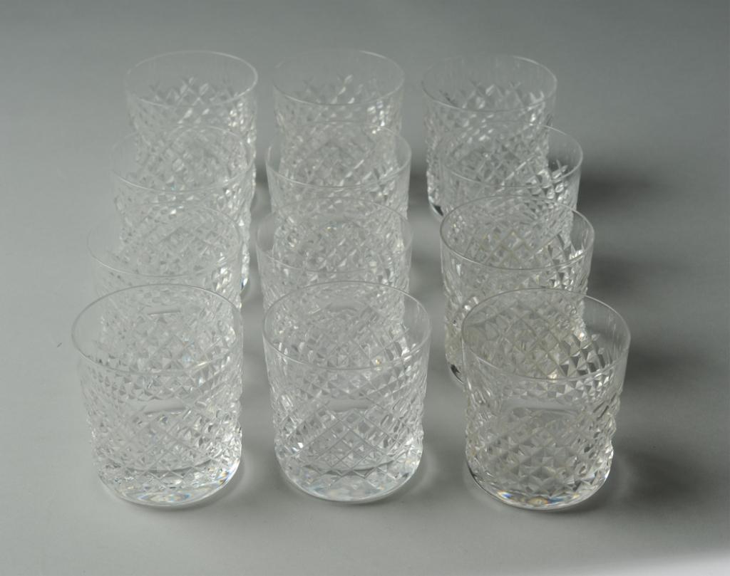12 Waterford Crystal Alana Pattern Lowball Glasses (1 of 2)