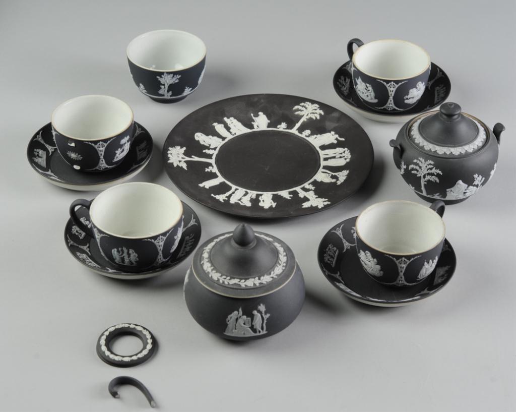 Wedgwood Black Jasperware Grouping (1 of 4)