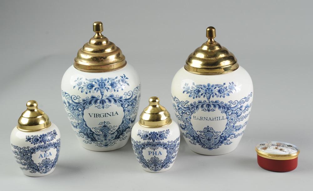 Delft Apothecary Jars, Barnahill Farm, Va. (1 of 2)