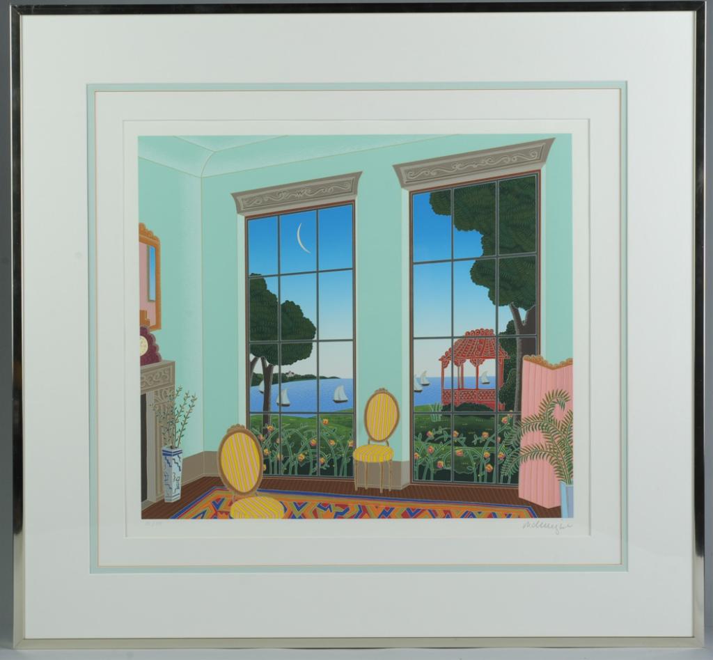 Original 20th C. Print, Illegibly Signed (1 of 3)