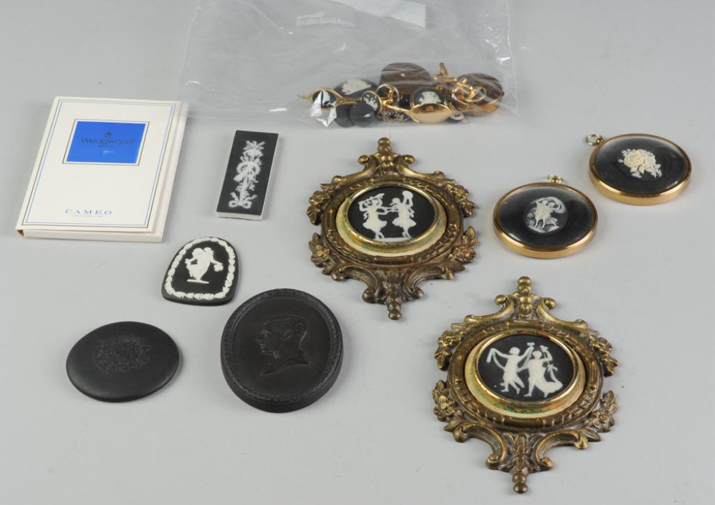 Mixed Wedgwood Black Jasperware Grouping (1 of 6)