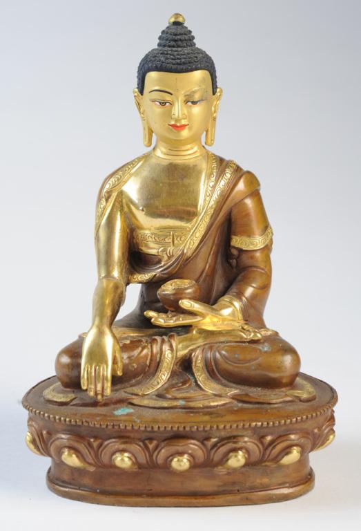 Tibet Gilt Copper Buddha Shakyamuni (1 of 6)