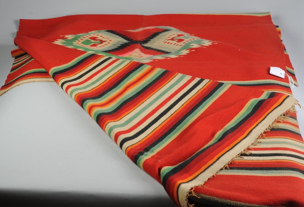 Mexican Saltillo Serape Early 20th C. (1 of 3)
