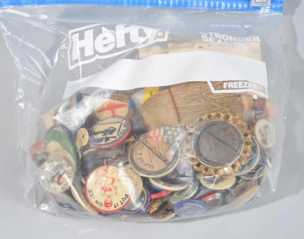 Lot Early Pinback Buttons, etc. (1 of 3)