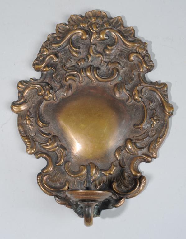Brass Hanging Single Arm Wall Sconce (1 of 2)