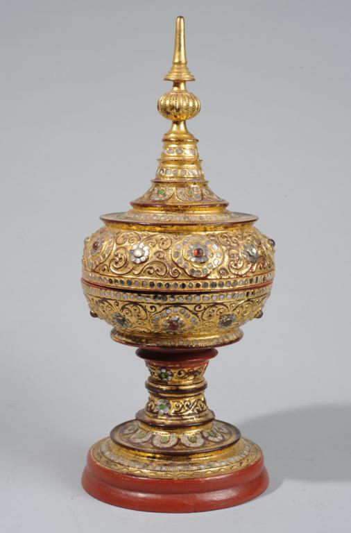 Burmese Stupa Temple Offering Vessel (1 of 4)