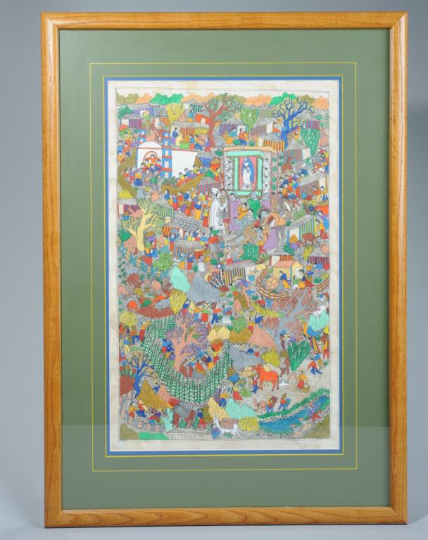 Mexican Amate Painting by Lorenzo Venancio (1 of 2)