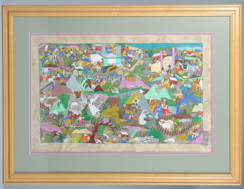 Mexican Amate Painting by Lorenzo Venancio (1 of 3)