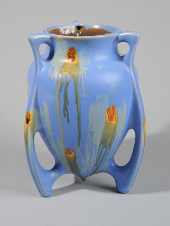 Early 20th C. Faience Thulin Art Pottery Vase (1 of 5)