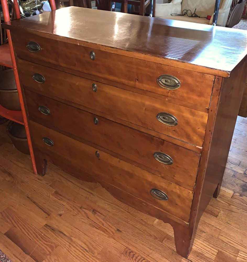 Antique Cherry Federal Style Chest of Drawers (1 of 8)