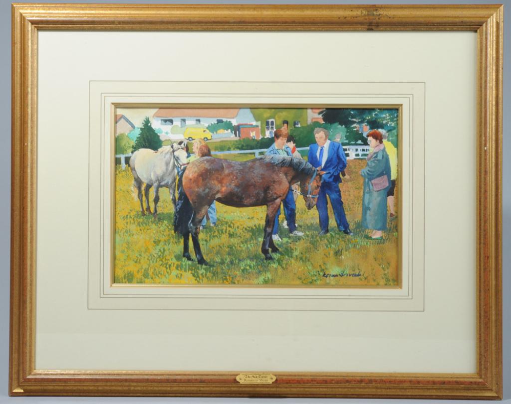 Kenneth Webb (Ireland 1927-) Equestrian Watercolor (1 of 4)