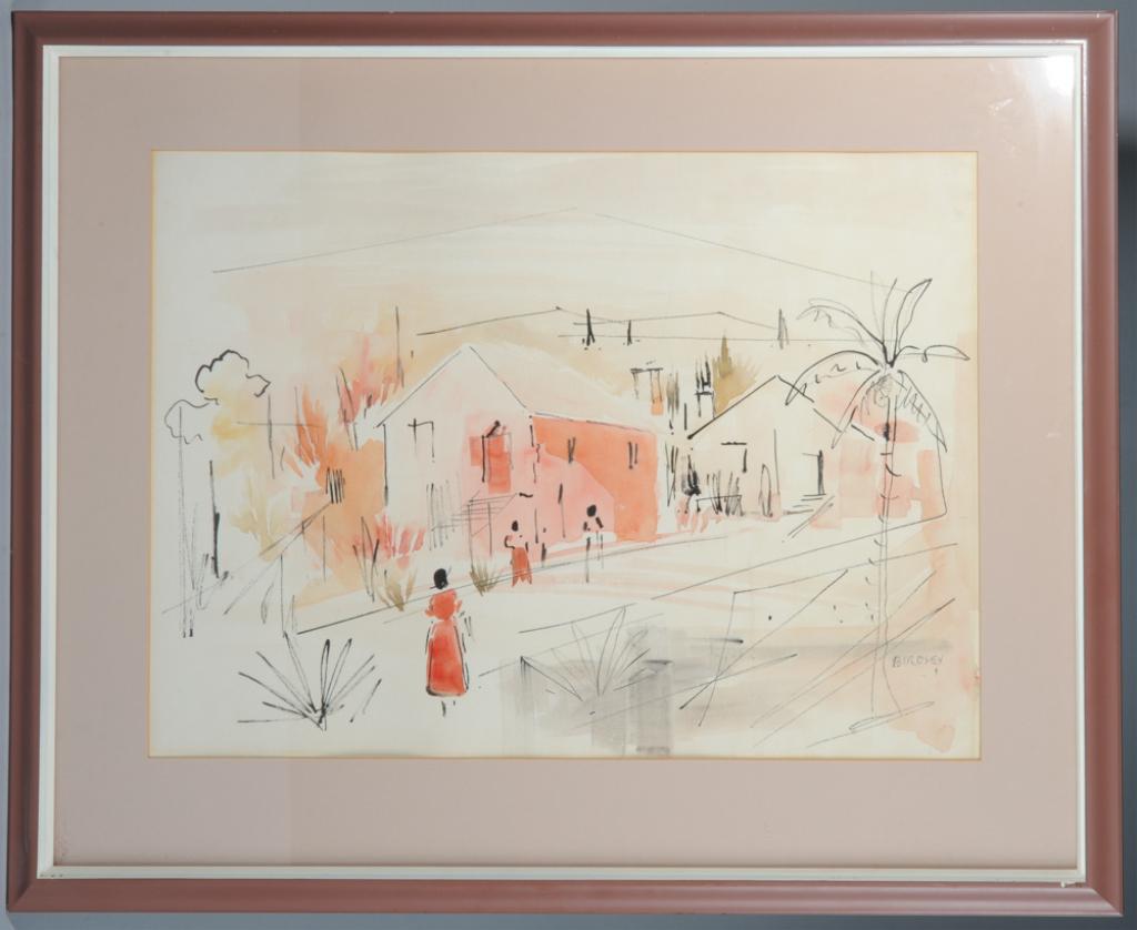 Alfred Birdsey (1912 - 1996) Watercolor on Paper (1 of 2)