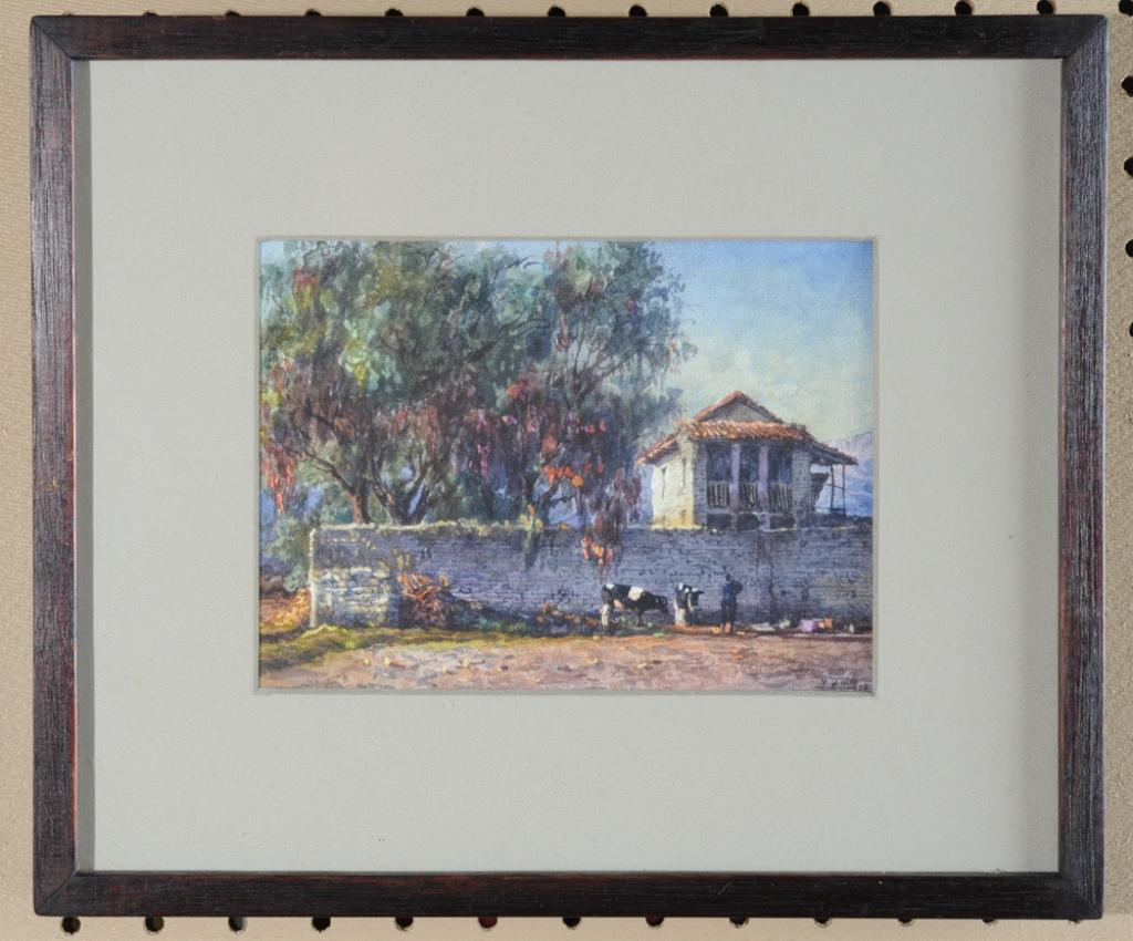 Watercolor on Paper Illegibly Signed (1 of 3)