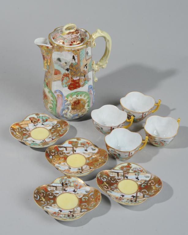 Satsuma Eggshell Porcelain Partial Coffee Service (1 of 3)
