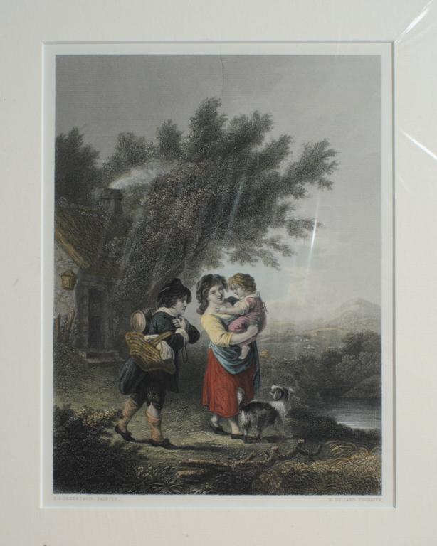 Orig. 1860 Hand-Colored Engraving W. Hulland (1 of 2)