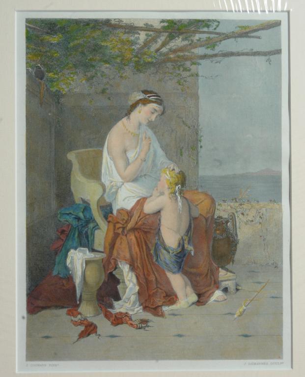 19th C. Hand-Colored Engraving after J. Coomans (1 of 3)