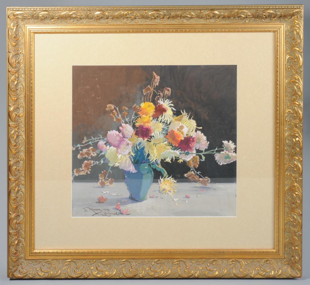 John Zwara (1880-1951) Watercolor Still Life (1 of 4)