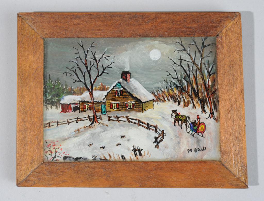 Milton Bond (1918-2010) Reverse Painting on Glass (1 of 3)