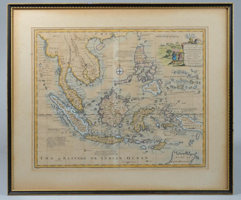 1766 Emanuel Bowen Map East India Islands (1 of 4)