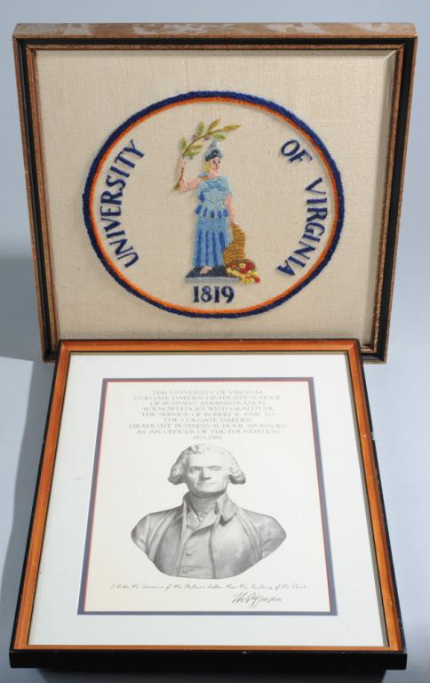 University of Virginia Embroidery & Print: Largest frame: approx. 14" x 18 1/4".