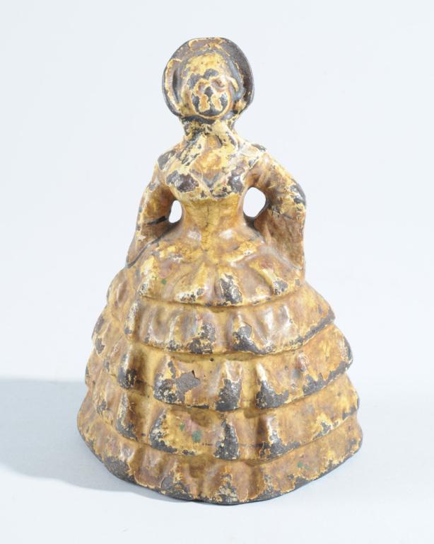 Cast Iron Southern Belle Doorstop: H: approx. 5".