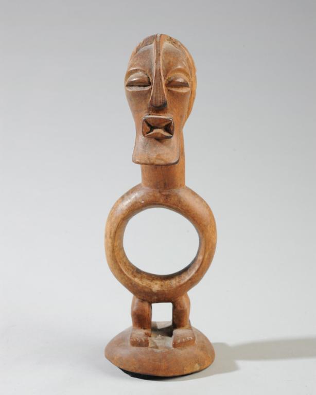 Songye Divination Oracle: Carved wooden divination object, Songye people, Democratic Republic of Congo. Approx. 9 5/8" in height. Provenance: Estate of Thomas McNemar, (1931-2019.) McNemar lived and collected throughout Centra