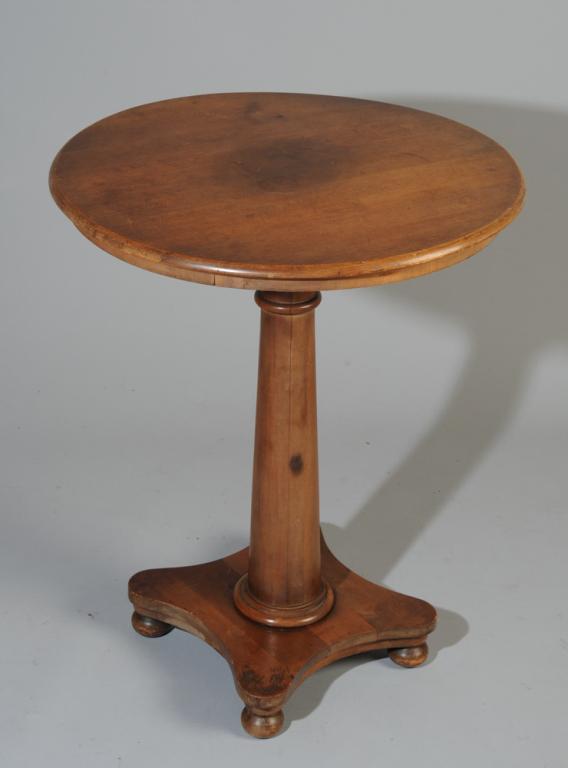 Empire Style Tea Table: H: approx. 29 1/2".Dia: approx. 23 1/2".
