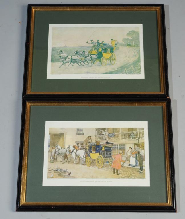 2 Raphael Tuck & Sons Oilette Prints aft. Ludovici: Two early 20th century Raphael Tuck & Sons Oilette prints after the original paintings by Albert Ludovici Jr., "David Capperfield on his way to School" and "Tom Pinch Departs to Seek his Fortune", bot