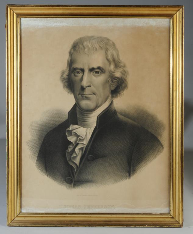 Large Portrait Lithograph of Thomas Jefferson (1 of 4)
