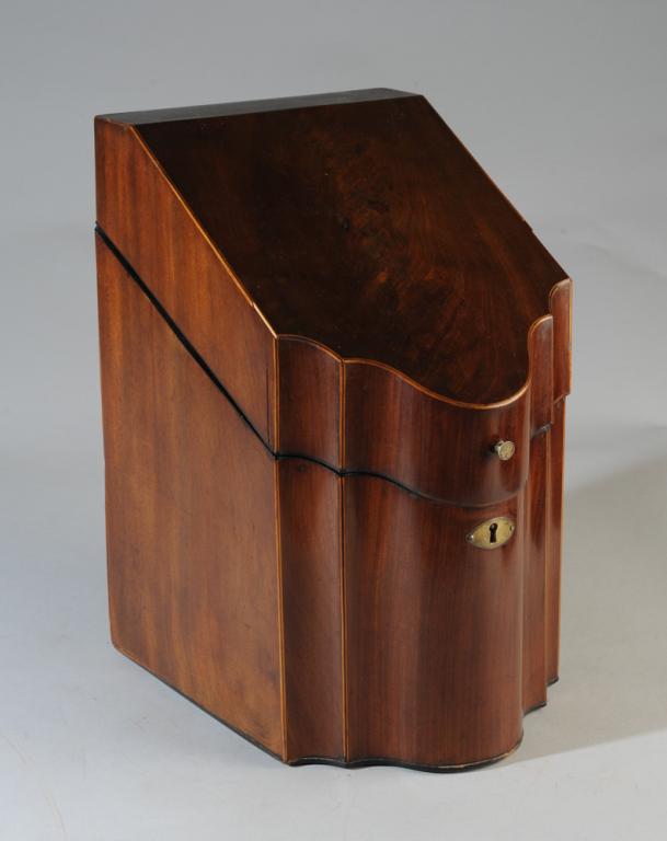 Antique Georgian Style Inlaid Knife Box (1 of 7)