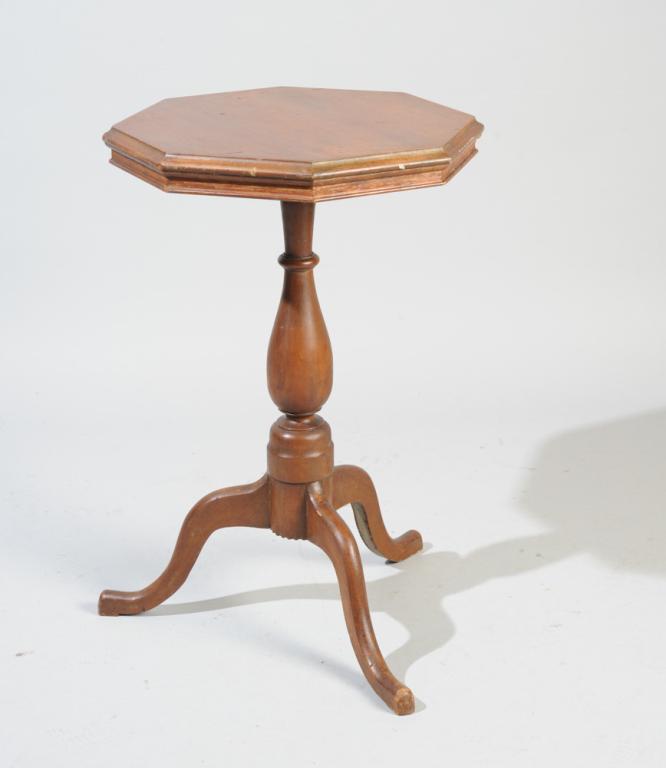 Early 19th C. American Cherry Candlestand (1 of 3)