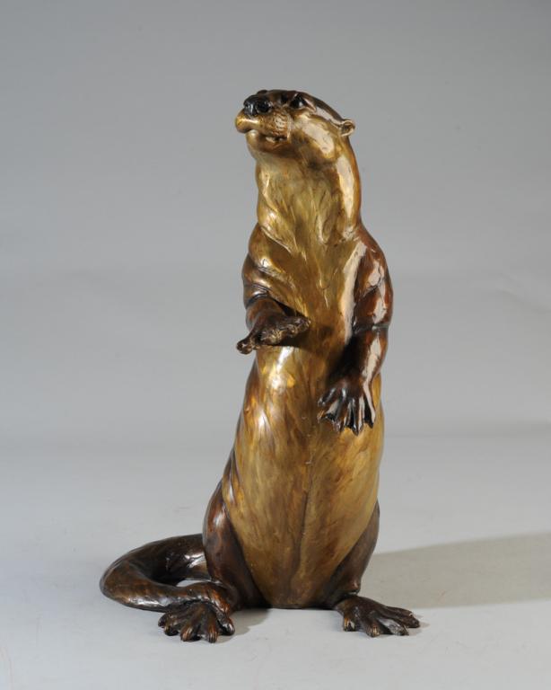 David H. Turner Bronze Otter Sculpture (1 of 9)