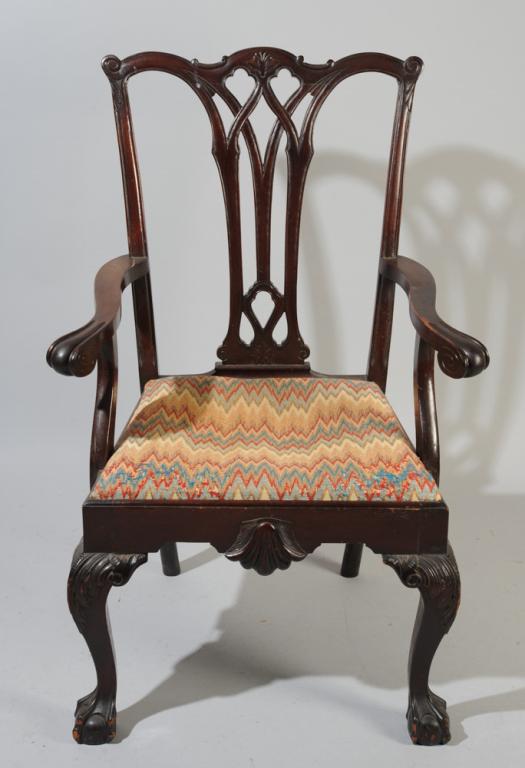 Chippendale Style Armchair (1 of 2)